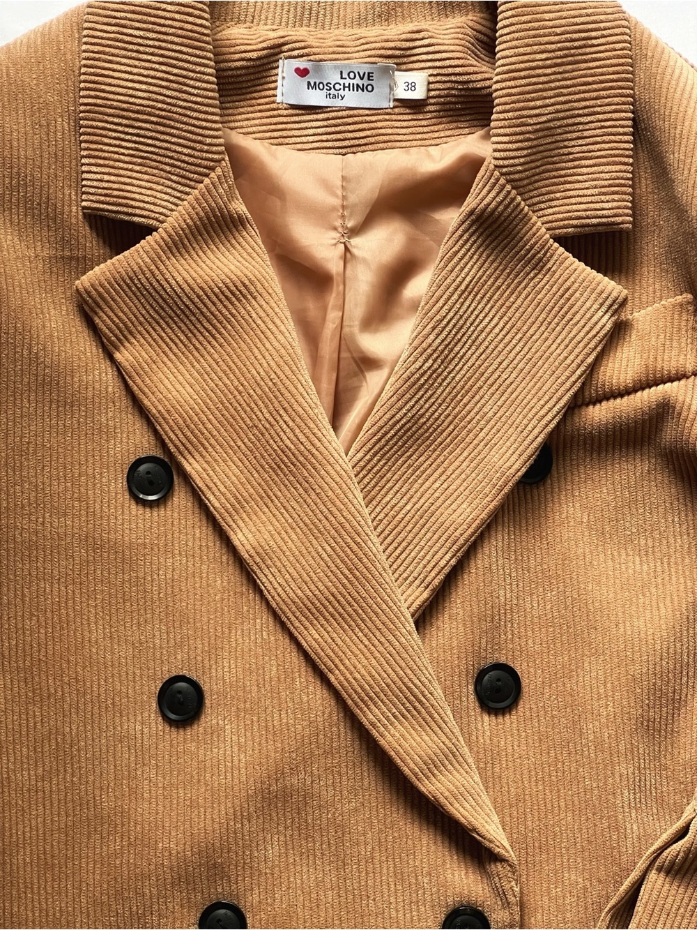 Love Moschino 2 pcs Vintage suit Cotton Corduroy size 38 - Picture 3 of 12